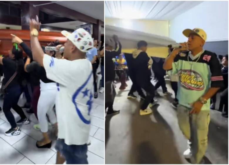 Es un joven peruano que se ha convertido tendencia en redes sociales por su oficio de brindar servicios de animación para velorios al ritmo del reguetón. FOTO: Captura video redes sociales