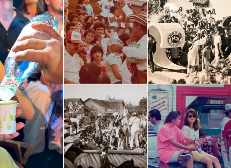 Lista la copa para la Feria de las Flores 2025. Al lado imágenes de archivo para recordar cómo se vivía años atrás la Feria de las Flores. FOTOS Cortesía