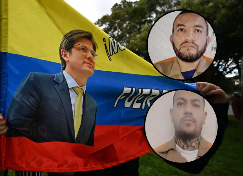 Alias El Costeño y alias El Hermano hacen parte del grupo de procesados por el magnicidio de Miguel Uribe Turbay. Fotos: AFP y cortesía