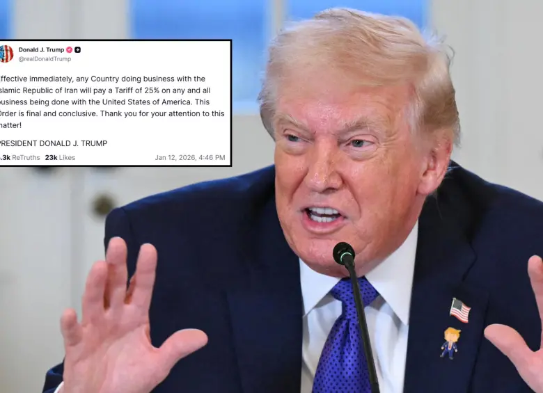 Donald Trump anunció aranceles del 25% a países que “hagan negocios” con Irán