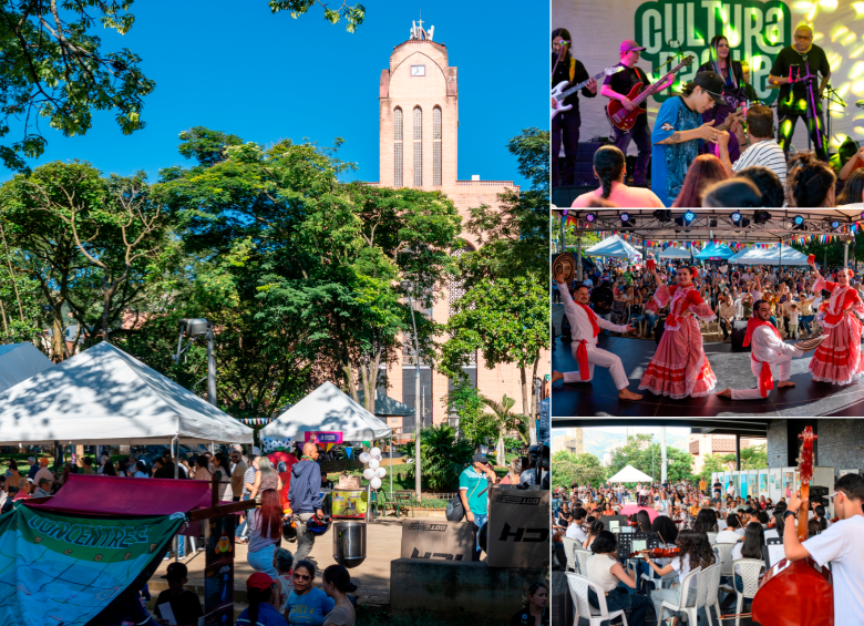 Algunas postales de Cultura Parque en las diversas actividades que se han realizado en Medellín y sus corregimientos. FOTO Cortesía
