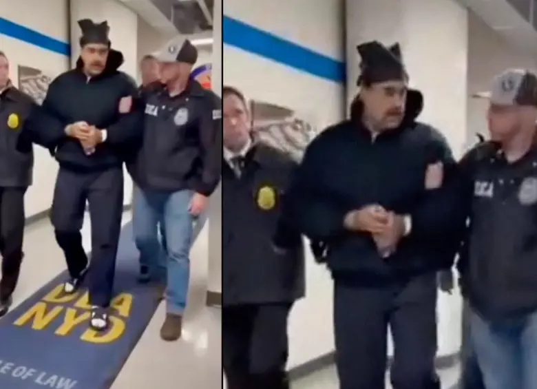 Decenas de agentes de agencias federales, como el FBI y la DEA, estaban presentes para continuar con el operativo de custodia. Foto: AFP