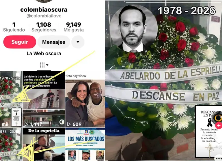 Denuncian amenazas de muerte contra Paloma Valencia; una corona fúnebre con su rostro comenzó a circular