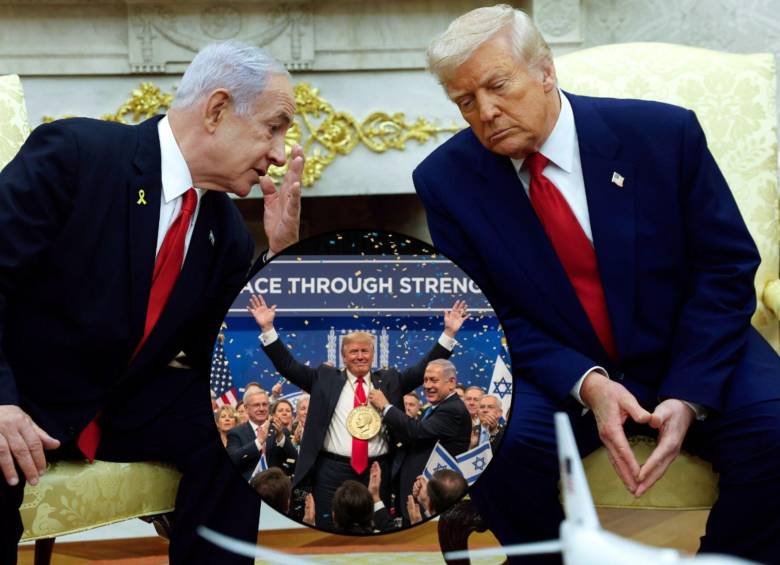 Benjamin Netanyahu ha sido uno de los promotores de Donald Trump para ganar el Nobel de Paz. Fotos: Getty Images y @IsraeliPM