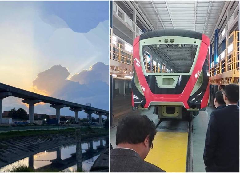 Tramo de la Línea 1 del Metro y el ensamble del primer tren. FOTO: METRO DE BOGOTÁ