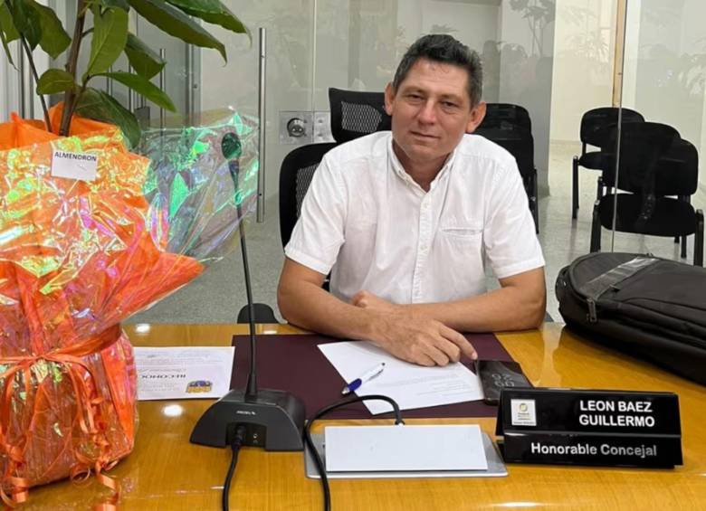 El concejal Guillermo León Báez, del Partido de La U, confirmó lo sucedió a través de sus redes sociales. FOTO: Redes sociales concejal