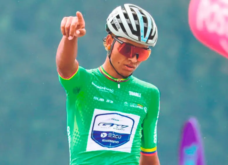 Mauricio Zapata, de 20 años de edad, ya empieza a causar sensación ante la élite del ciclismo colombiano. FOTO CORTESÍA ÁNDERSON BONILLA