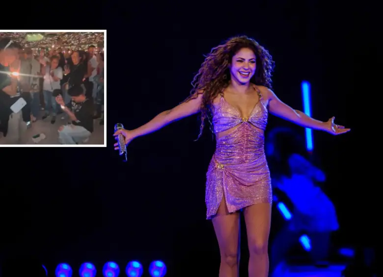 La propuesta de matrimonio estuvo ambientada por una de las canciones más emblemáticas de Shakira. Foto: Captura de TikTok y Camilo Suárez - EL COLOMBIANO La propuesta de matrimonio estuvo ambientada por una de las canciones más emblemáticas de Shakira. Foto: Captura de TikTok y Camilo Suárez - EL COLOMBIANO