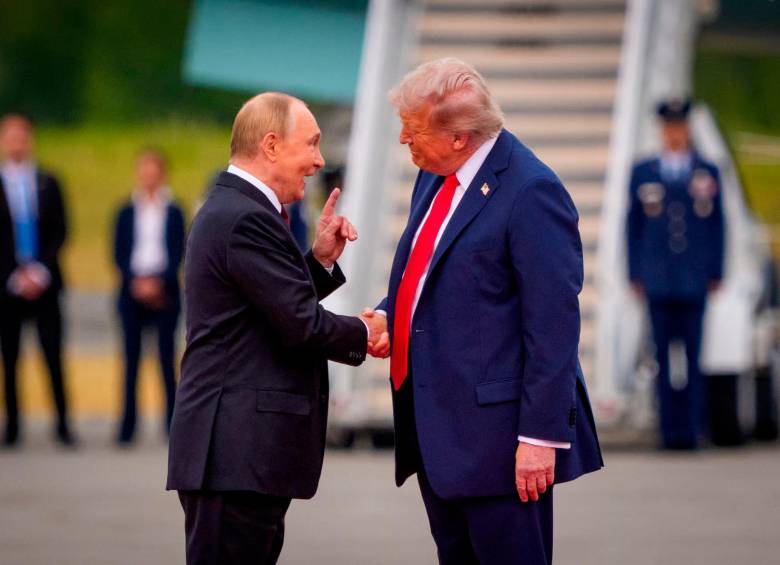 Los presidentes Putin y Trump sostuvieron una reunión en Alaska sobre el destino de la guerra en Ucrania. Foto: Getty.