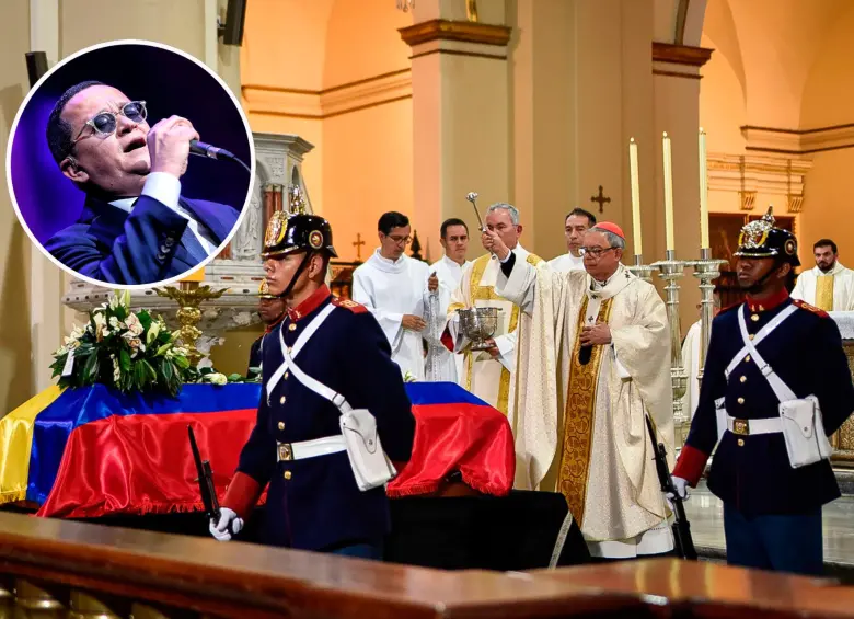La misa en memoria de Miguel Uribe Turbay se realizo sobre el mediodía de este miércoles, 13 de agosto. FOTOS: Colprensa 