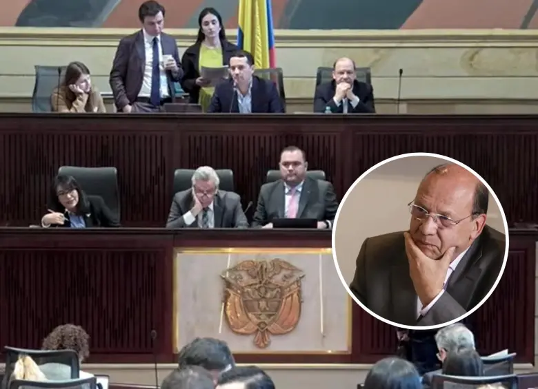 Con presencia del ministro de Hacienda, Germán Ávila, se celebró en el Congreso el debate del proyecto de reforma tributaria. FOTO tomada de YouTube