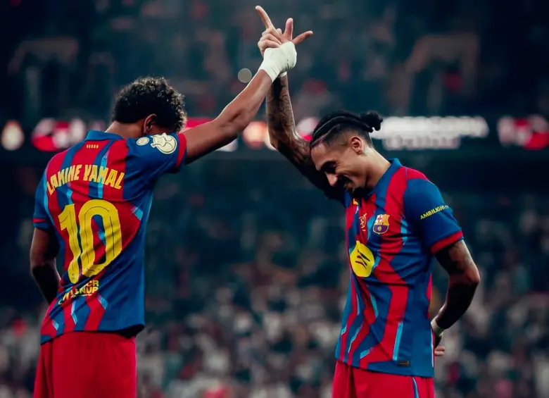 El futbolista español Lamine Yamal, de 18 años, es la gran figura del F.C. Barcelona. Los catalanes fueron campeones de la Supercopa de España. Foto: tomada del Instagram del Barcelona 