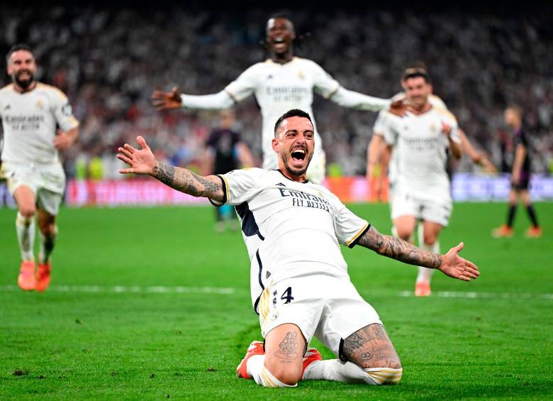 Joselu, la figura inesperada, ingresó desde el banco y realizó los goles de la victoria al minuto 88 y 90+1. FOTO Getty