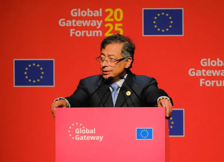 El presidente Gustavo Petro se encuentra en Bruselas, Bélgica, en el segundo Foro Global Gateway. FOTO: Tomada de X @infopresidencia