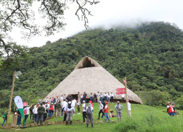 La nueva maloka que se encuentra en la base de la montaña. FOTO: Esneyder Gutiérrez.