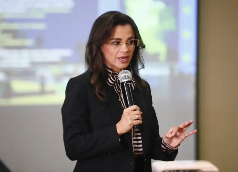 Luz Stella Murgas, presidenta de Naturgas, afirmó que hace un año Colombia importaba el 4% del gas, ahora importa el 20%. Foto: Colprensa