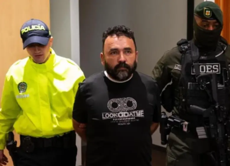 Capturaron en Ecuador Luis Rolando Osorio Arévalo, conocido con el alias de ‘Mison’ o ‘El Viejo’. FOTO: Alcaldía de Bogotá 