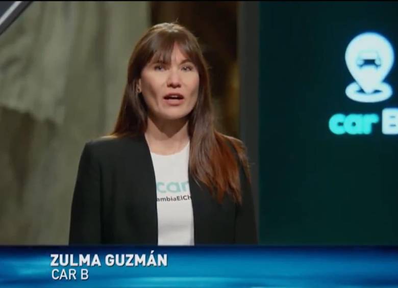Así fue la participación de Zulma Guzmán en Shark Tank Colombia. FOTO: Captura de video 