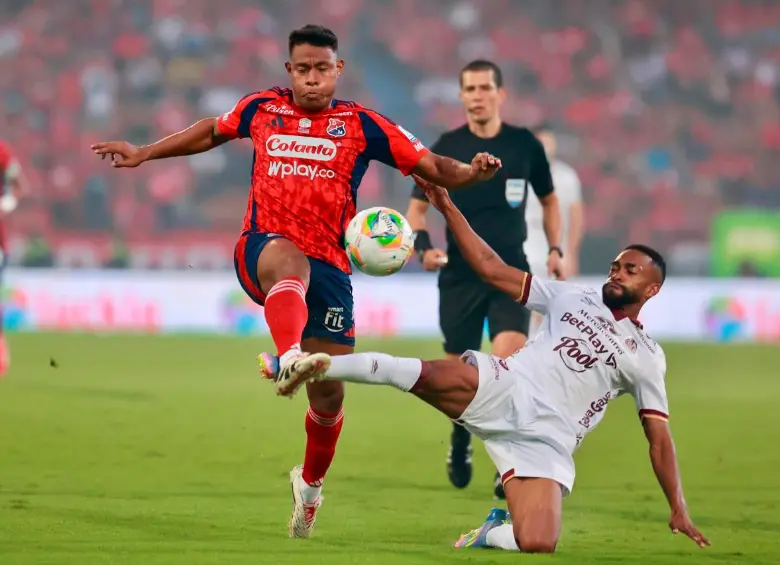 Independiente Medellín lidera el Grupo A de los cuadrangulares semifinales de la Liga Betplay. Léider Berrío, entre los inicialistas. Foto: MANUEL SALDARRIAGA