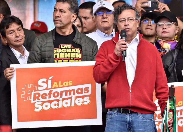 Gustavo Petro, presidente de Colombia. FOTO: Colprensa.