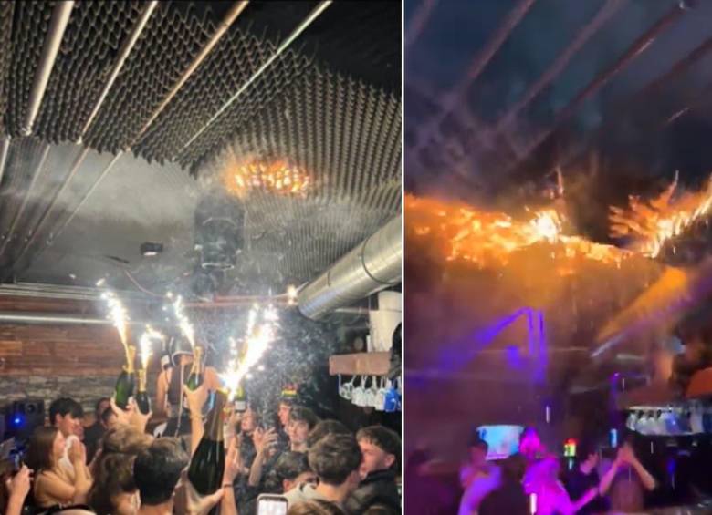 En tragedia terminó una celebración de Año Nuevo en un bar de Suiza. FOTOS: Tomada de las redes sociales - captura de video 