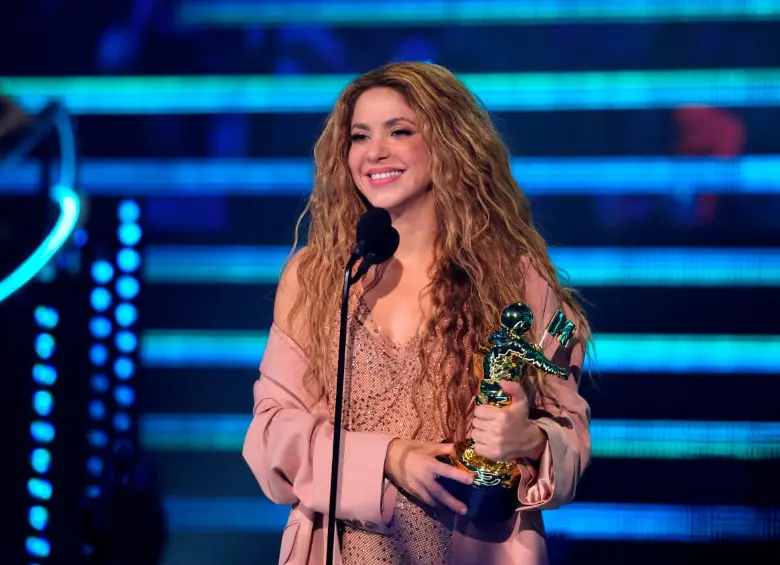 Shakira fue una de las ganadoras en los MTV VMA 2025. FOTO Cortesía