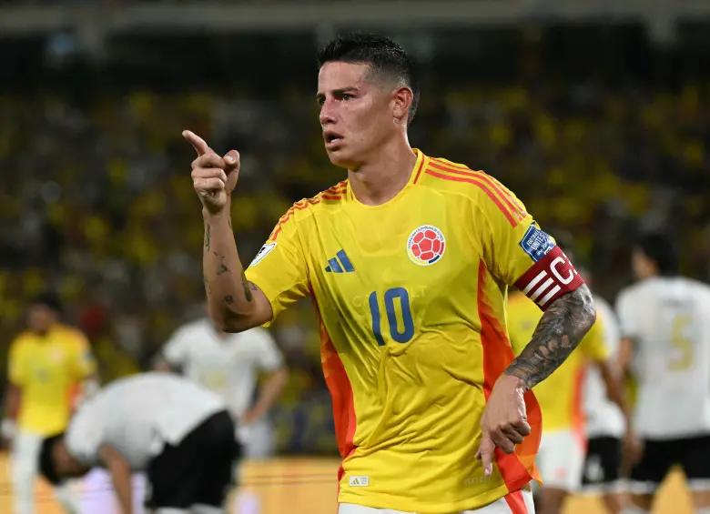 James Rodríguez, la figura del partido de Colombia vs. Bolivia. FOTO: Conmebol
