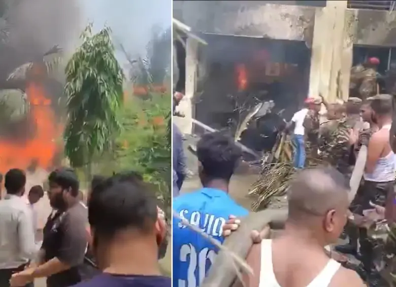 Un accidente aéreo en Bangladesh dejó almenos 19 muertos y más de 100 heridos. El Gobierno declaró tres días de duelo. FOTOS: Capturas de pantalla