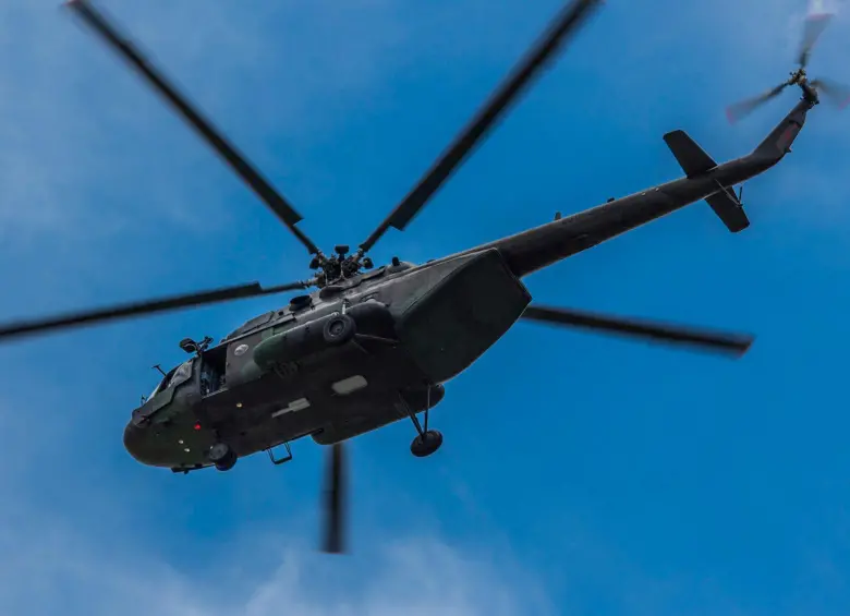Los helicópteros de fabricación rusa MI-17 son apreciados por su capacidad para transportar un pelotón completo de soldados equipados. FOTO: CORTESÍA EJÉRCITO.