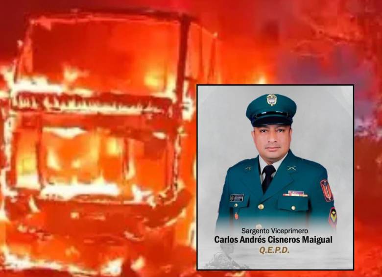 Integrantes de las disidencias de las Farc habrían incinerado un bus en Caquetá. FOTO: Captura de video- Ejército