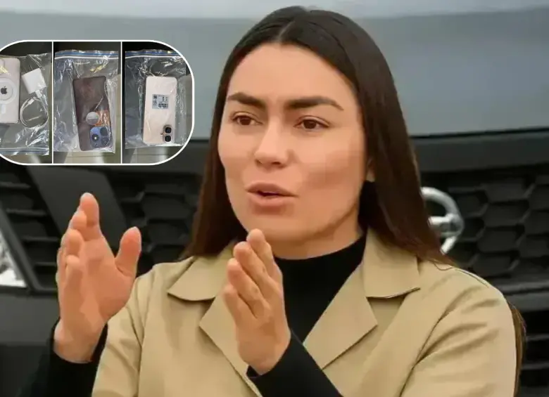 El celular de Daneidy Barrera Rojas, conocida como Epa Colombia, fue confiscado este miércoles. FOTOS: Cortesía - Policía Nacional 