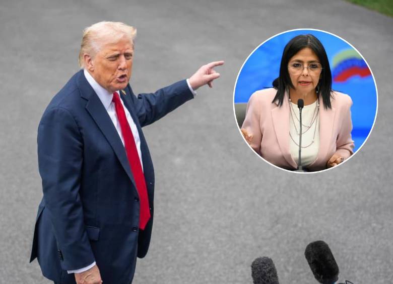 Donald Trump prefirió a Delcy Rodríguez que a María Corina Machado como presidenta temporal de Venezuela tras la caída de Nicolás Maduro, ¿por qué? FOTOS: XINHUA - AFP