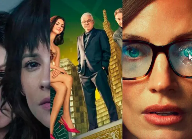 La huésped, Only Murders in the Building y The Savant son algunas de las series que se estrenarán en septiembre. FOTO Cortesía Netflix, Disney+ y Apple TV+