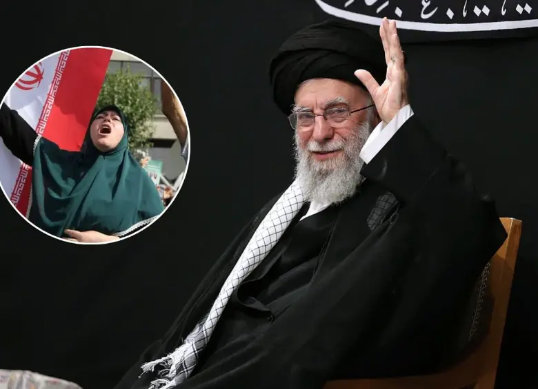 Masivas protestas en Irán por el alto costo de vida al mando del ayatolá Alí Jamenei. FOTO: GETTY