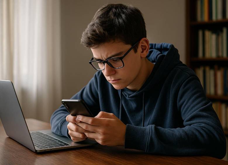 La ONG Common Sense Media advierte sobre los riesgos de que adolescentes desarrollen vínculos afectivos con asistentes de inteligencia artificial personalizados. FOTO EL COLOMBIANO/IA