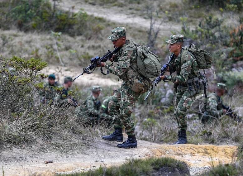 Imagen de referencia de miembros del Ejército en el Norte de Antioquia. Foto: Manuel Saldarriaga Quintero