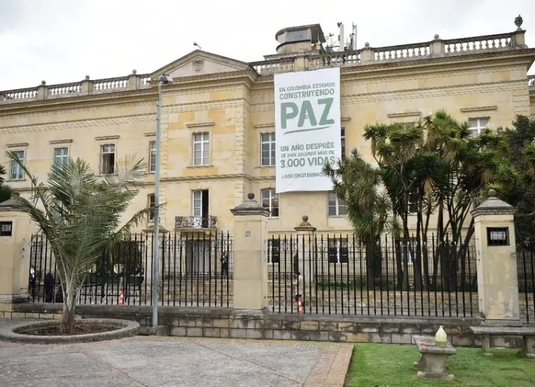 La fachada de la Casa de Nariño. FOTO: COLPRENSA