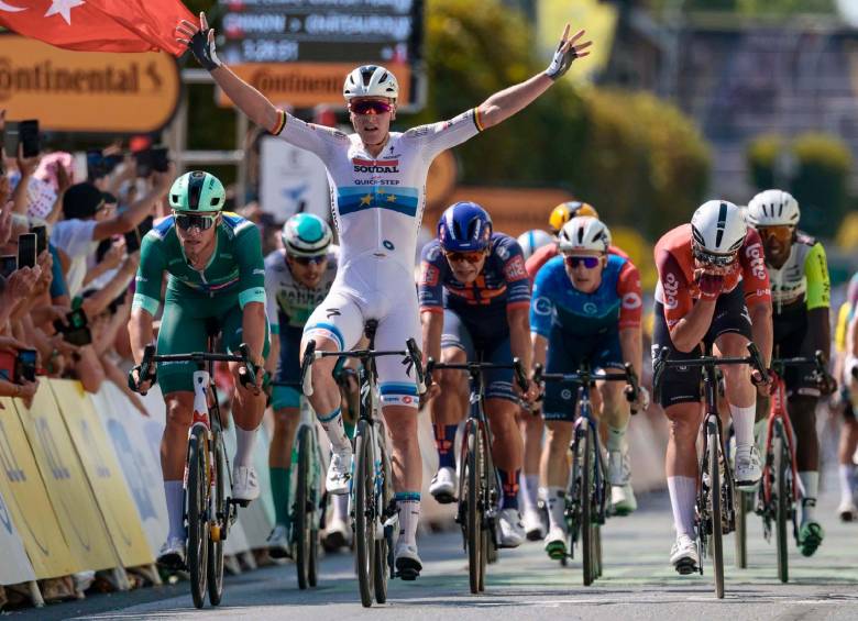 Tim Merlier, el más fuerte de la novena etapa del Tour de Francia. FOTO X-TOUR
