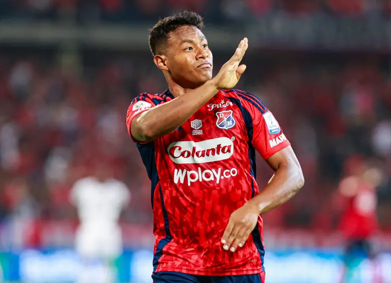 Léider Berrío ha sido una de las figuras del Medellín en los cuadrangulares semifinales de la Liga. Le marcó al Tolima en sus dos enfrentamientos. FOTO: MANUEL SALDARRIAGA