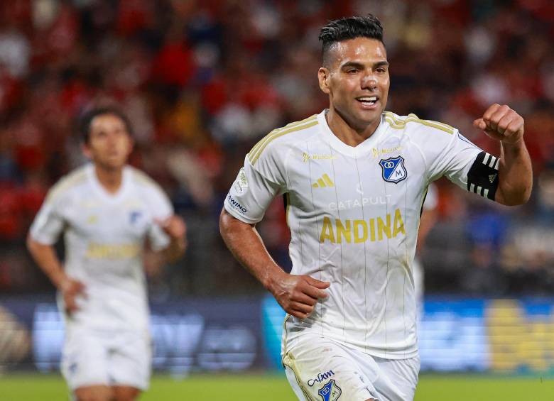 Falcao García, entre los referentes del fútbol colombiano. Su último equipo fue Millonarios. Foto Manuel Saldarriaga