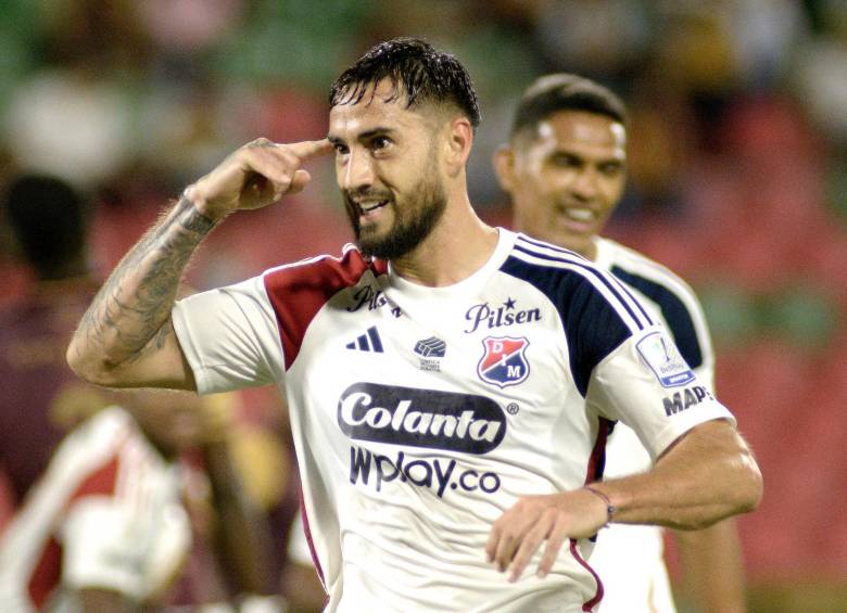 El delantero argentino Francisco Fydriszewski tiene contrato con el Medellín hasta diciembre del 2026. Es uno de los hombres de confianza de Alejandro Restrepo. FOTO: COLPRENSA