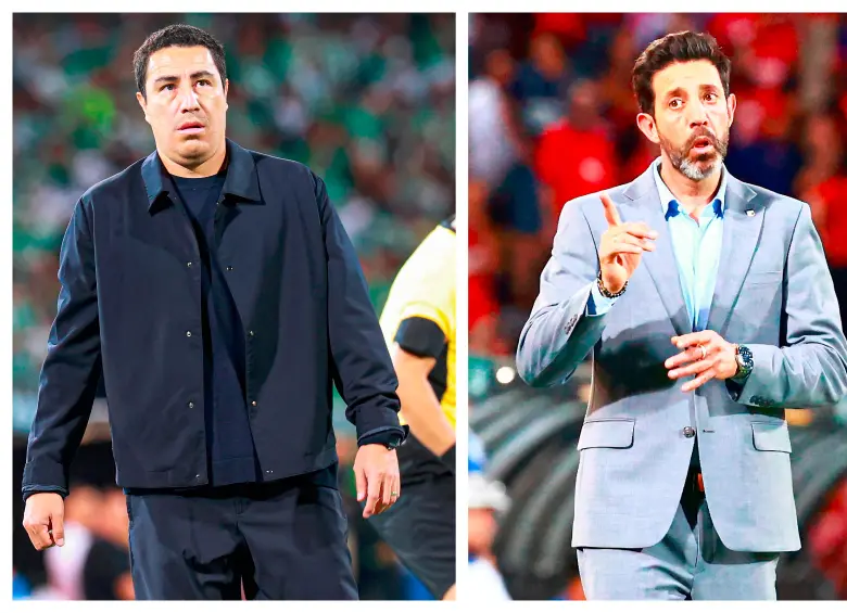 Efraín Juárez y Jorge Bava, últimos técnicos extranjeros campeones de Liga que abandonaron a sus equipos. FOTOS MANUEL SALDARRIAGA