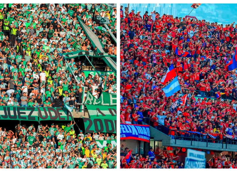 La respuesta de los hinchas de Nacional y Medellín durante el primer semestre, con sus asistencias al Atanasio, fue positiva. FOTOS CAMILO SUÁREZ