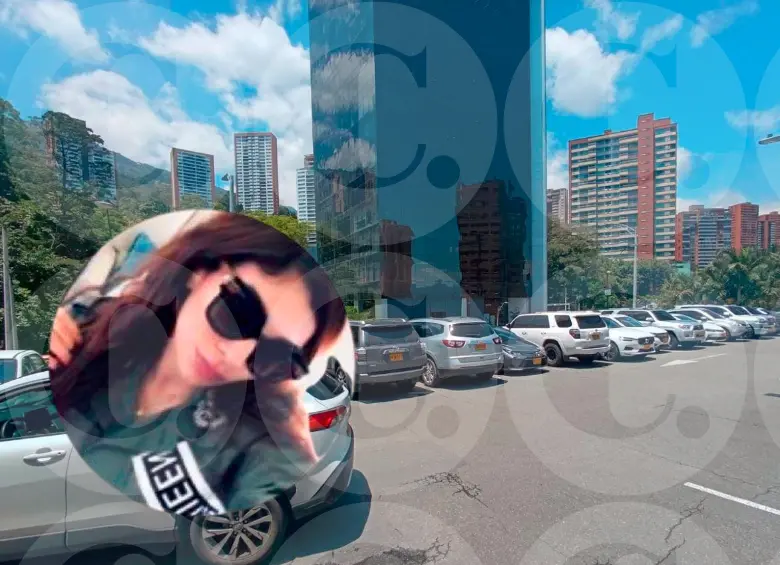 En el parqueadero del Mall del Este, en El Poblado, ocurrió el asesinato de María del Pilar Zea Cobo (detalle), de 41 años. FOTO: ALEJANDRA MORALES RÍOS