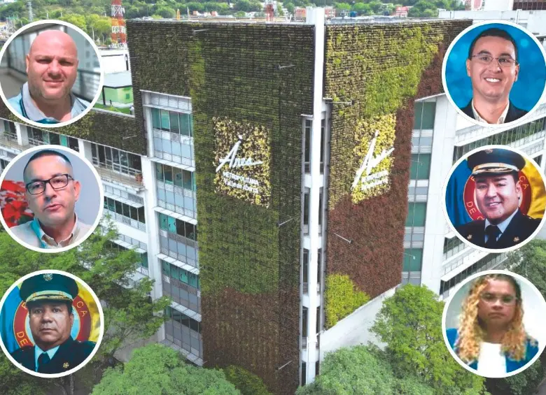 Estos son algunos de los presuntos implicados por la presunta corrupción entre el Área Metropolitana y los bomberos de Itagüí. Primera columna, de arriba a abajo: Miguel Quintero (hermano del exalcalde Daniel Quintero), Álvaro Villada (exsubdirector financiero Área Metropolitana) y Elkin González (exjefe de Bomberos de Itagüí). Segunda columna, de arriba a abajo: Juan David Palacio (exdirector Área Metropolitana), Misael Cadavid (exgerente de Bomberos Itagüí) y María Yaneth Rúa (profesional Área Metropolitana). A Quintero y Villada no los han llamado, pero los mencionan testigos. FOTOS: Cortesía