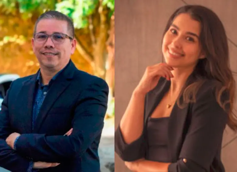 Dentro de este mismo proceso están vinculados el exsecretario de Movilidad, coronel (r) Juan Carlos Torres Ojeda (izq.), y la abogada Estefanía Cuervo Sánchez (der), exsubsecretaria legal de este mismo despacho. FOTOS: TOMADAS DE REDES