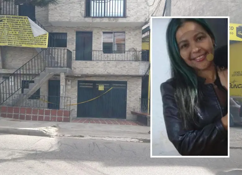 Dentro de esta vivienda del barrio San José, de Itagüí, ocurrió el asesinato de Arelis María Bertel Hernández (detalle), de 41 años. FOTO: GUILLERMO LEÓN OSPINA MUÑOZ Y CORTESÍA
