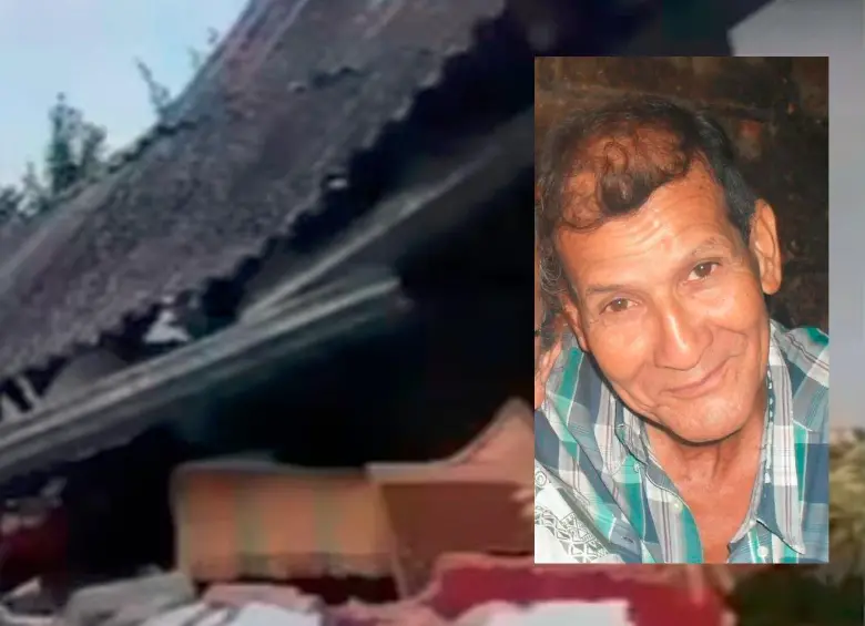 Por cuenta de los temblores, que dejaron afectaciones en 180 viviendas del Occidente antioqueño, murió Alfonso Garcés, cuando se disponía a reparar el techo. FOTOS: CORTESÍA