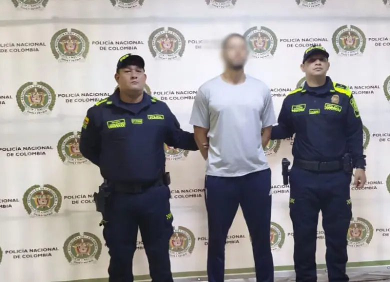 Alias El Flaco, señalado de coordinar envío de drogas a Europa. FOTO: CORTESÍA ALCALDÍA DE MEDELLÍN