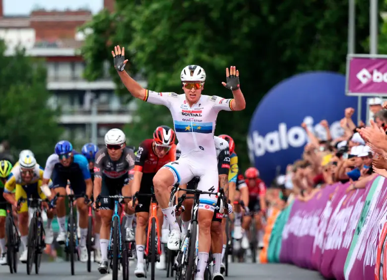 Tim Merlier, de 32 años, suma ahora 61 victorias como profesional, dos en su historial en el Tour de Francia. FOTO GETTY